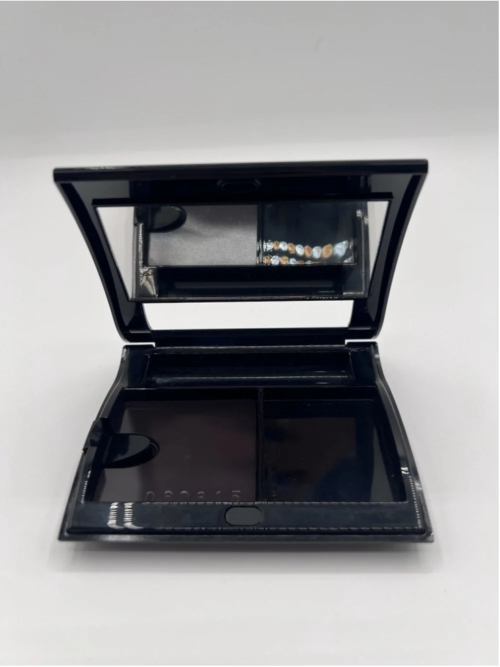 Mary Kay Black Compact Unfilled Customizable Cosmetic Makeup Case Eyeshadow NIB